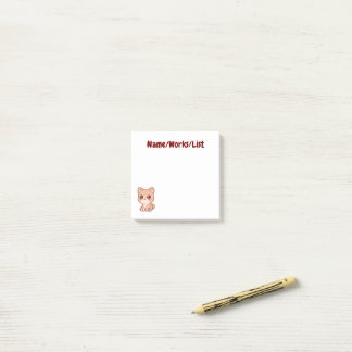 Cute Kawaii Shiba Inu Puppy Personalized Post-it Block