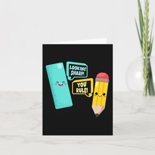 Cute Kawaii skolförråd: Run hälsar tillbaka till S Kort (Framsida)