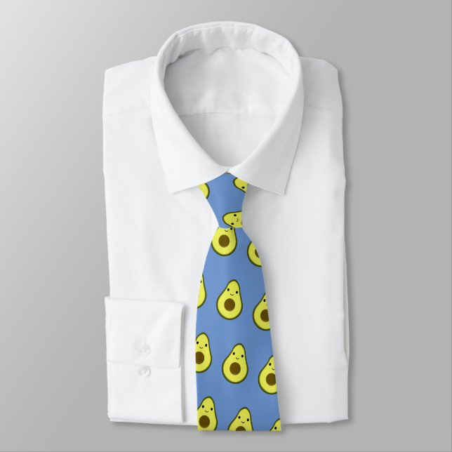 Cute Kawaii Smiling Avocado Slips (Bunden)