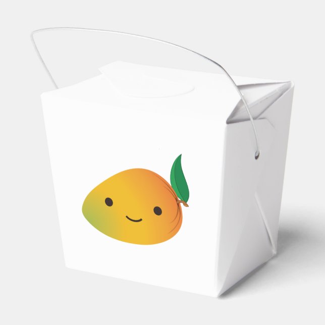 Cute Kawaii Smiling Mango Presentaskar (Baksidan Sidan)