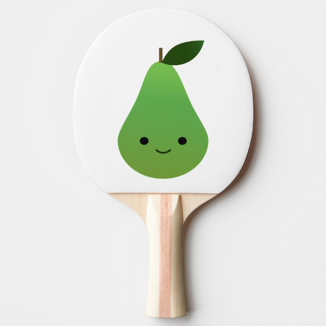 Cute kawaii Smiling Pear Pingisracket (Framsidan)