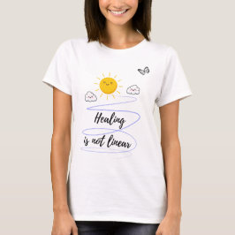 Cute Kawaii Sol och Clouds Spiral-Lycklig T Shirt