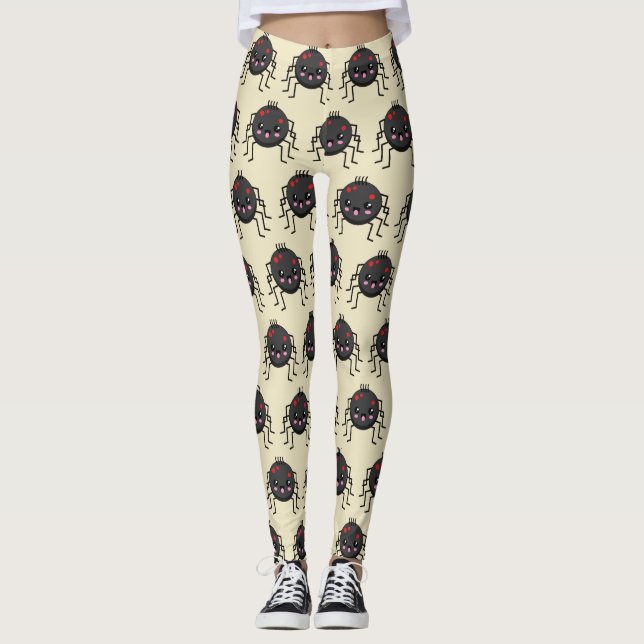 Cute Kawaii Spider Leggings (Framsida)