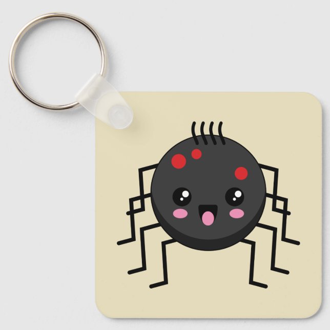 Cute Kawaii Spider Nyckelring (Framsida)