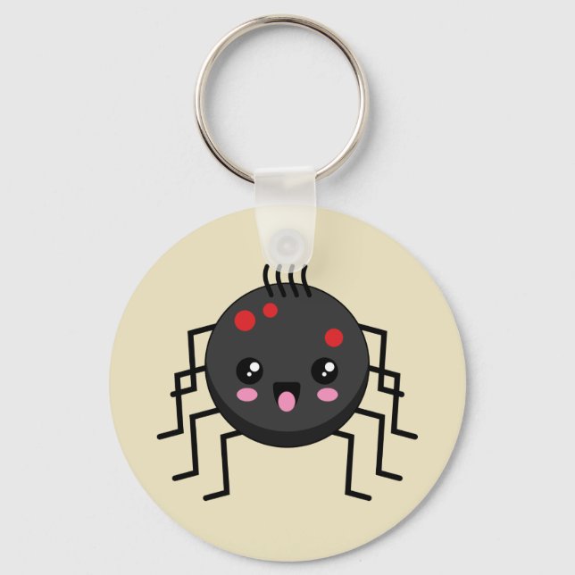 Cute Kawaii Spider Nyckelring (Framsida)