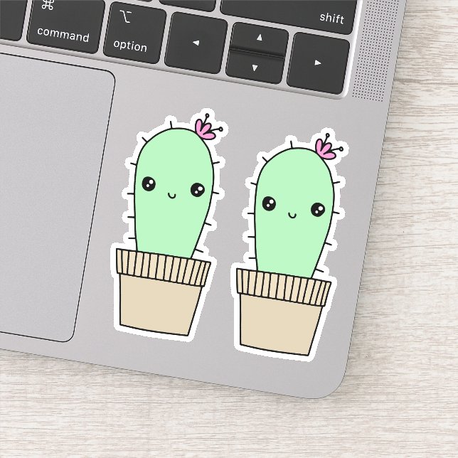 Cute kawaii stil cactus klistermärken (Detalj)