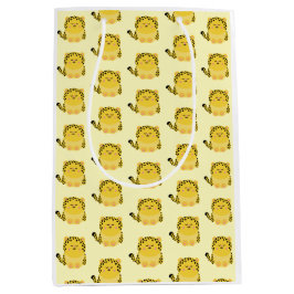 Cute kawaii-stil leopard-presentsäck