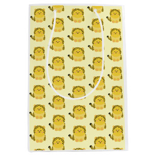 Cute kawaii-stil leopard-presentsäck
