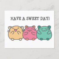 Cute Kawaii Stil Tecknad Hamsters Anpassningsbar