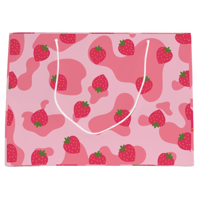 Cute Kawaii Strawberry Cow Mönster (Framsidan)