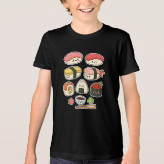 Cute Kawaii Sushi Characters - Japanese Food Lover T Shirt