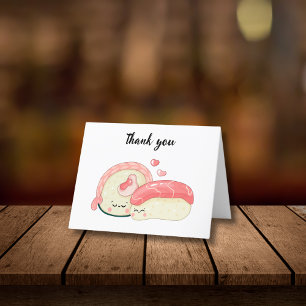 Cute Kawaii Sushi Tack Kort