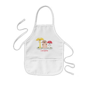 Cute kawaii svampsvampar toadstool barnförkläde