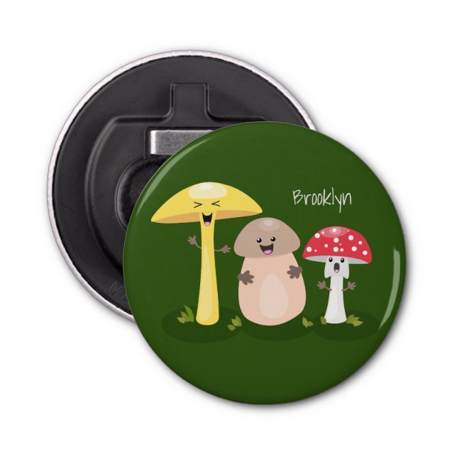 Cute kawaii svampsvampar toadstool flasköppnare (Framsidan)