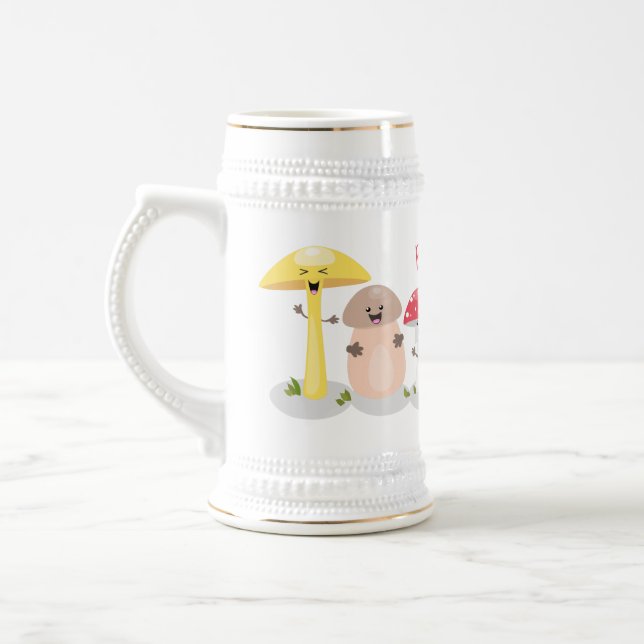 Cute kawaii svampsvampar toadstool sejdel (Vänster)