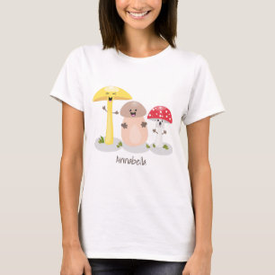 Cute kawaii svampsvampar toadstool t shirt
