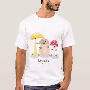 Cute kawaii svampsvampar toadstool t shirt