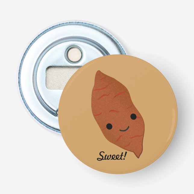 Cute Kawaii Sweet Potato Flasköppnare (Framsidan)