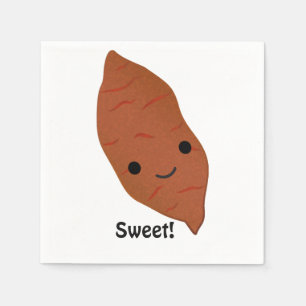 Cute Kawaii Sweet Potato Pappersservett