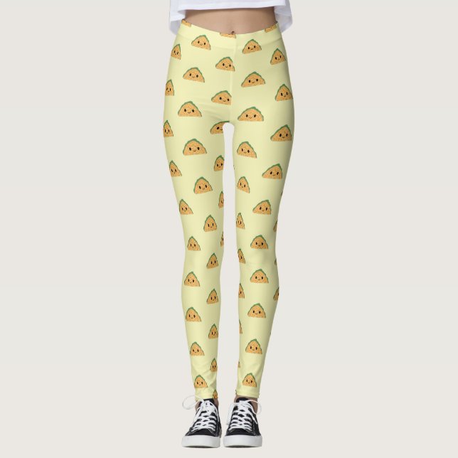 Cute Kawaii Taco Leggings (Framsida)