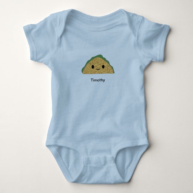 Cute Kawaii Taco T Shirt (Framsida)