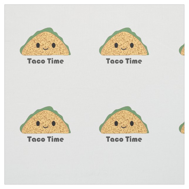 Cute Kawaii Taco Time Taco Tyg (Provkarta)