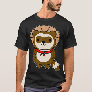 Cute Kawaii Tanuki   Japanese Raccoon Dog Gift T Shirt