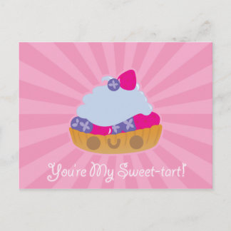 Cute Kawaii Tart-vykort Vykort
