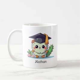 Cute Kawaii Tecknad Personlig Studenten Kaffemugg