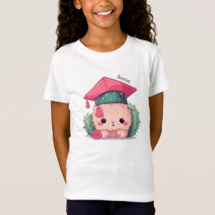 Cute Kawaii Tecknad Personlig Studenten T Shirt