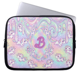 Cute Kawaii Unicorn Pastel Rainbow Magical Laptop Fodral