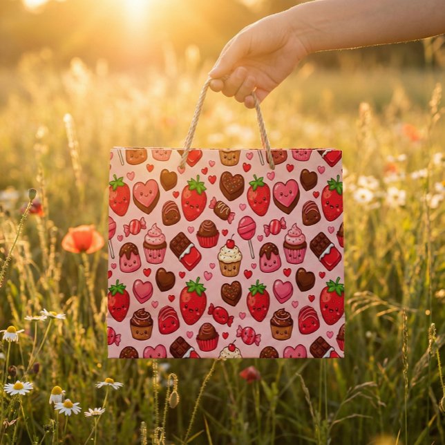 Cute Kawaii Valentine Sweets Treats Pattern (Skapare uppladdad)