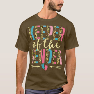 Cute Keeper of the Gender Leopard Gender Reveal Pa T Shirt