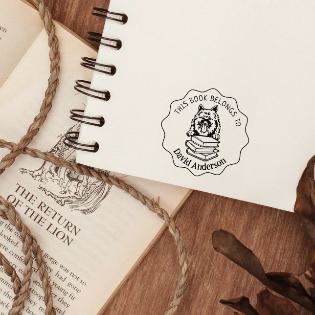 Cute Keeshond Hund d Bok Stämpel (Skapare uppladdad)