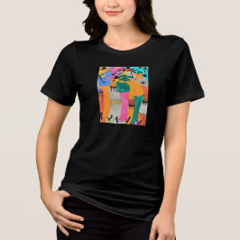 Cute Kenyan Art sommar Joy Dance T Shirt