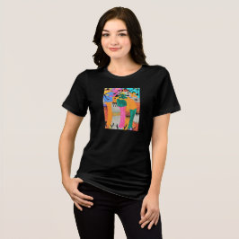 Cute Kenyan Art sommar Joy Dance T Shirt