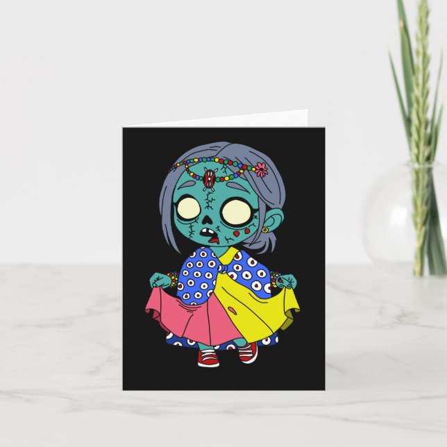 Cute Kenyan Zombie Anteckningskort (Framsida)
