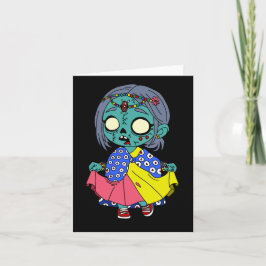 Cute Kenyan Zombie Anteckningskort