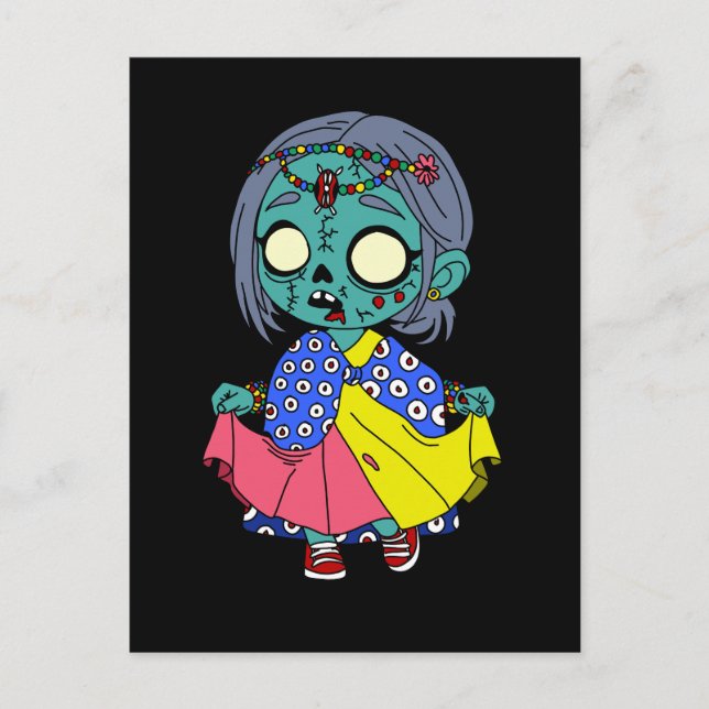 Cute Kenyan Zombie Vykort (Framsida)