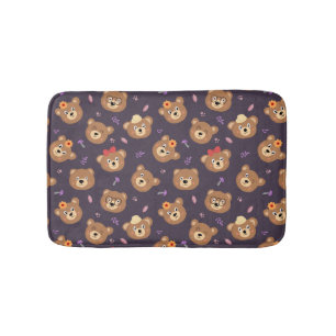 Cute Kid Nalle Tecknad Bear Bath Mat Badrumsmatta