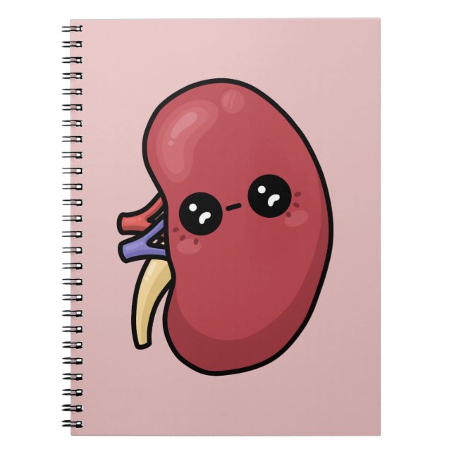 Cute Kidney - Human Biology Anteckningsbok (Framsidan)