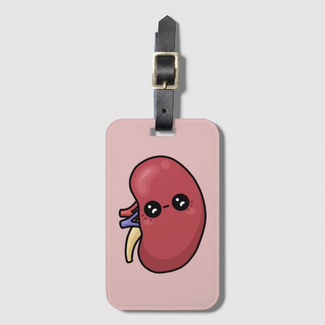Cute Kidney - Human Biology Bagagebricka (Framsida vertikal)