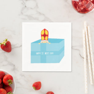 Cute Kids Art St. Nick's Day Sinterklaas Pappersservett
