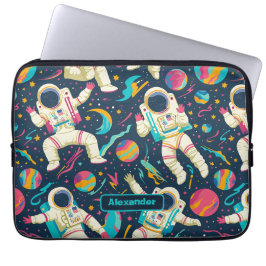 Cute Kids Astronaut Anpassningsbar Laptop Fodral