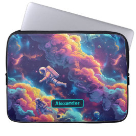 Cute Kids Astronaut Anpassningsbar Laptop Fodral