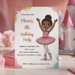Cute Kids Ballerina Birthday Inbjudningar<br><div class="desc">Gör hennes födelsedag speciell med de här vackra ballerina-födelsedagsinbjudningarna för flickor! Med en söt tecknad ballerina i en rosa tutu är inbjudan perfekt för en balett födelsedagsfest, dans-temed firande eller en liten flickas 6e födelsedag. Mjuka pastellskript för färg och elegant ger en skarp, giftig beröring. Anpassa enkelt ditt barns namn,...</div>