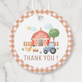 Cute Kids Boskap Birthday Tack Gåvor Etiketter