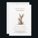 Cute Kids Bunny Födelsedagsfest Inbjudningar<br><div class="desc">Den här toppen söta Bunny Birthday-inbjudan innehåller en detaljerad illustration av en kniv med en bib runt nacke som kan märkas med hur många år ditt barn har vunnit. Det är perfekt för en flicka födelsedagsfest! Redigera den genom att lägga till namn,  datum,  tid,  adress och all annan information.</div>