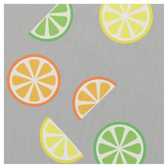 Cute Kids Citrus Fruit Baby Nursery Lemon Lime Tyg (Närbild)