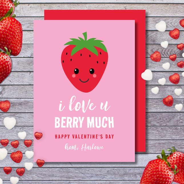 Cute Kids Classroom Glad Valentine Day Julkort (Skapare uppladdad)